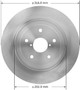 Disc Brake Rotor for 2005-2007 Subaru (Impreza) PRT5754 - front view
