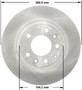 Disc Brake Rotor for 2006-2015 Mazda (MX-5 Miata) PRT5805 - front view