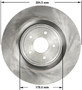 Disc Brake Rotor for 2008-2025 INFINITI/Nissan (G37, FX50, 370Z, M37) PRT5814 - front view
