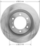 Disc Brake Rotor for 2010-2024 Toyota/Lexus (4Runner, GX460) PRT6066 - front view