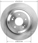 Disc Brake Rotor for 2010-2016 Hyundai (Genesis Coupe) PRT6018 - front view