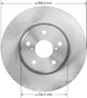 Disc Brake Rotor for 2001-2010 Lexus (GS300, GS430, SC430) PRT6055 - front view