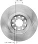 Disc Brake Rotor for 2002-2005 Volkswagen (Passat) PRT5923 - back view