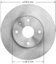 Disc Brake Rotor for 2004-2006 Suzuki (Verona) PRT6131 - front view