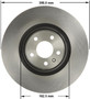 Disc Brake Rotor for 2012-2018 Audi (A7 Quattro, A6 Quattro, A6) PRT6185 - front view
