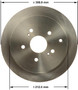 Disc Brake Rotor for 2009-2013 Suzuki (Grand Vitara) PRT6141 - front view