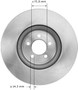 Disc Brake Rotor for 2005-2019 Jaguar (S-Type, XJR, Super V8, XKR) PRT6026 - back view