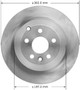 Disc Brake Rotor for 2008-2012 Land Rover (LR2) PRT6060 - front view