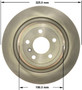 Disc Brake Rotor for 2012-2018 Mercedes-Benz (ML350, ML250, GLE300d, GLE350) PRT6190 - front view