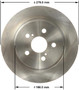 Disc Brake Rotor for 2011-2017 Lexus (CT200h) PRT6142 - front view