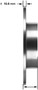 Disc Brake Rotor for 2011-2016 Mini (Cooper Countryman, Cooper Paceman) PRT6161 - side view