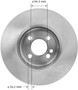 Disc Brake Rotor for 2007-2015 Mini (Cooper) PRT5927 - back view