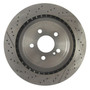Disc Brake Rotor for 2010-2018 Mercedes-Benz (E63 AMG, C63 AMG, CLS63 AMG, E63 AMG S) PRT6262 - top view