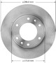 Disc Brake Rotor for 2006-2014 Kia/Hyundai (Sedona, Entourage) PRT5881 - front view