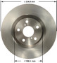 Disc Brake Rotor for 2009-2020 Lexus (IS350, GS450h, GS350, GS460) PRT6144 - front view