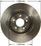 Disc Brake Rotor for 2011-2015 Volkswagen (Jetta) PRT6154 - front view