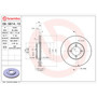 Premium Vented Brake Rotor for 1984-1987 Toyota (Corolla) 09.5614.10