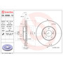 Premium Vented Brake Rotor for 1999-2004 Acura (RL) 09.9088.10