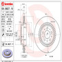PRIME Disc Brake Rotor for 2003-2014 Volvo (XC90) 09.9827.11