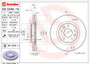 PRIME Disc Brake Rotor for 2014-2022 Nissan (LEAF, Rogue, Qashqai, Rogue Sport) 09.C545.11