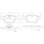PRIME Ceramic Brake Pad Set for 1999-2003 BMW (525i, 528i) P06065N - diagram