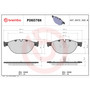 PRIME Ceramic Brake Pad Set for 2009-2019 BMW (750Li, 750i, 550i GT, 750Li xDrive) P06076N - diagram