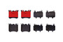 PRIME Ceramic Brake Pad Set for 2010-2014 BMW (X5, X6) P06077N - top view