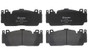 PRIME Low-Met Brake Pad Set for 2012-2021 BMW (M5, M6, M6 Gran Coupe, M3) P06079 - back view