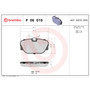 PRIME Low-Met Brake Pad Set for 1984-1993 BMW (318i, 318is, 325, 325e) P06010 - diagram