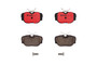 PRIME Ceramic Brake Pad Set for 1984-1993 BMW (318i, 318is, 325, 325e) P06010N - top view