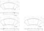 PRIME Ceramic Brake Pad Set for 1997-2005 Buick/Cadillac/Chevrolet (Century, LeSabre, Park Avenue, Regal) P07006N - diagram