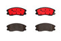 PRIME Ceramic Brake Pad Set for 2007-2015 Chevrolet/Suzuki/Pontiac (Equinox, XL-7, Torrent, Vue) P10003N - front view