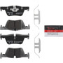 PRIME Ceramic Brake Pad Set for 2012-2021 BMW (328i, 320i, 328i xDrive, 320i xDrive) P06071N - kit contents