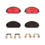 PRIME Ceramic Brake Pad Set for 2008-2020 Dodge/Chrysler (Caliber, Charger, 200, Challenger) P11017N - front view