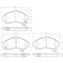 PRIME Ceramic Brake Pad Set for 1997-2013 Cadillac/Chevrolet/Pontiac (XLR, Corvette, GTO) P10052N - diagram