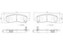 PRIME Ceramic Brake Pad Set for 2013-2016 Dodge (Dart) P18031N - diagram
