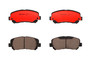 PRIME Ceramic Brake Pad Set for 2013-2017 Dodge/Chrysler (Dart, 200) P18032N - front view