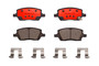PRIME Ceramic Brake Pad Set for 2005-2009 Buick/Chevrolet/Pontiac (Terraza, Uplander, Montana, Relay) P10035N - top view