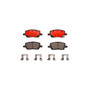 PRIME Ceramic Brake Pad Set for 2005-2009 Buick/Chevrolet/Pontiac (Terraza, Uplander, Montana, Relay) P10035N - kit contents
