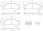 PRIME Ceramic Brake Pad Set for 1995-2003 Ford/Mercury/Mazda (Explorer, Ranger, Mountaineer, B2300) P24041N - diagram