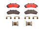 PRIME Ceramic Brake Pad Set for 1995-2003 Ford/Mercury/Mazda (Explorer, Ranger, Mountaineer, B2300) P24041N - top view