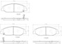 PRIME Ceramic Brake Pad Set for 2008-2014 Cadillac (CTS, STS) P09016N - diagram