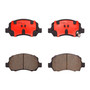 PRIME Ceramic Brake Pad Set for 2006-2011 Cadillac/Buick (DTS, Lucerne) P09017N - front view