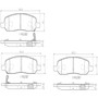 PRIME Ceramic Brake Pad Set for 2006-2011 Cadillac/Buick (DTS, Lucerne) P09017N - diagram