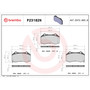 PRIME Ceramic Brake Pad Set for 2008-2025 Chevrolet/Mazda (HHR, Cobalt, MX-5 Miata) P23182N - diagram