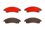 PRIME Ceramic Brake Pad Set for 2004-2009 Cadillac/Pontiac (SRX, STS, Bonneville, CTS) P09019N - front view