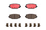 PRIME Ceramic Brake Pad Set for 2009-2020 Volkswagen/Chrysler/Dodge (Routan, Town &amp; Country, Grand Caravan, Journey) P11032N - top view