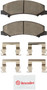 PRIME Ceramic Brake Pad Set for 2006-2016 Cadillac/Chevrolet/Buick (DTS, Impala, Monte Carlo, Lucerne) P10044N - angled view