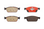 PRIME Ceramic Brake Pad Set for 2013-2019 Ford/Lincoln (Escape, Focus, Transit Connect, MKC) P24157N - top view