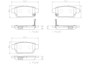 PRIME Ceramic Brake Pad Set for 2006-2014 Honda/Acura (Ridgeline, TL) P28067N - diagram
